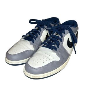 Nike Air Jordan Retro 1 Men's size 13 Low True Blue Cement Grey Sneakers Shoes